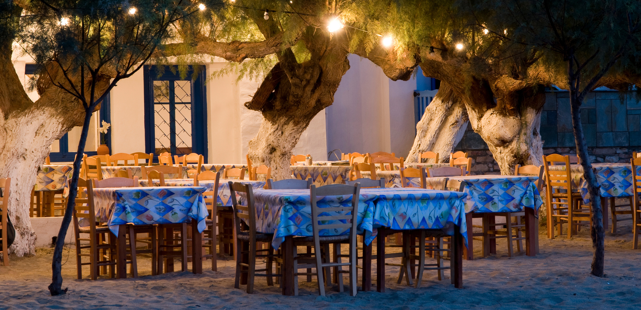 Taverna on the beach in Kilada